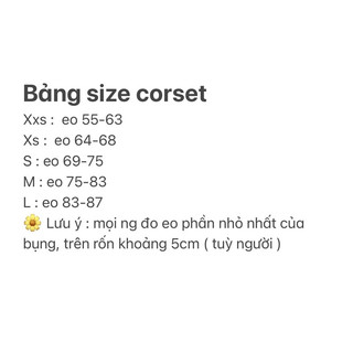Corset vải siết eo 24 xương