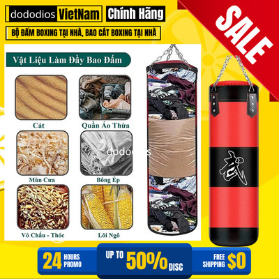 Bao Cát Chưa Nhồi, Vỏ Bao Cát, Bao Cát Võ Thuật Vn - Dây Dù, Có Nắp Dây Kéo (Chưa Dồn)