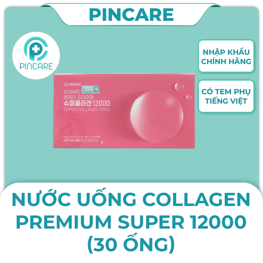 Nước uống Collagen ARDIEM 12000 đẹp da, chắc xương và cải thiện hệ miễn dịch - PINCARE Health & Beauty