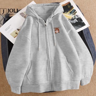 Áo nỉ khóa lót bông tay bồng logo Cô Gái Trà Sứa Sweet