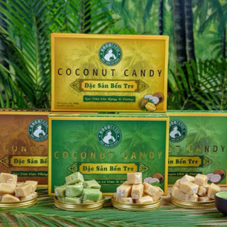  COMBO 4 hộp KẸO DỪA MỀM DẺO Cocofarm nguyên chất với 4 vị 