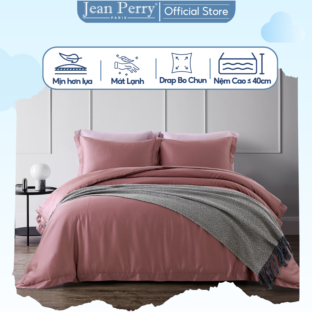Bộ ga áo gối kèm vỏ chăn Tencel™ Louis Casa Oleana 1m8x2m 2mx2m 2mx2m2 +40cm