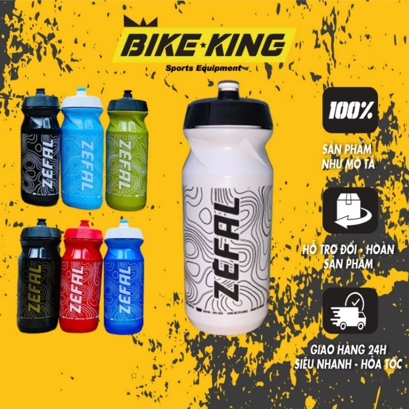 Zéfal SG65 650ml - Bình Nước Xe Đạp Thể Thao Từ Pháp (Mẫu Mới) BNC