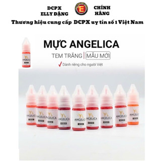  Mực môi angelica Nga dòng mực bám màu siêu tốt bong ra ổn định màu đến 80-90% 