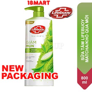 Sữa tắm Lifebuoy Detox Matcha Khổ Qua, Muối hồng và Than Hoạt Tính Bạc Hà  (800g)