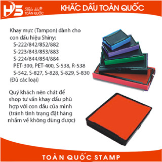Khay mực con dấu Shiny (Đủ các loại)