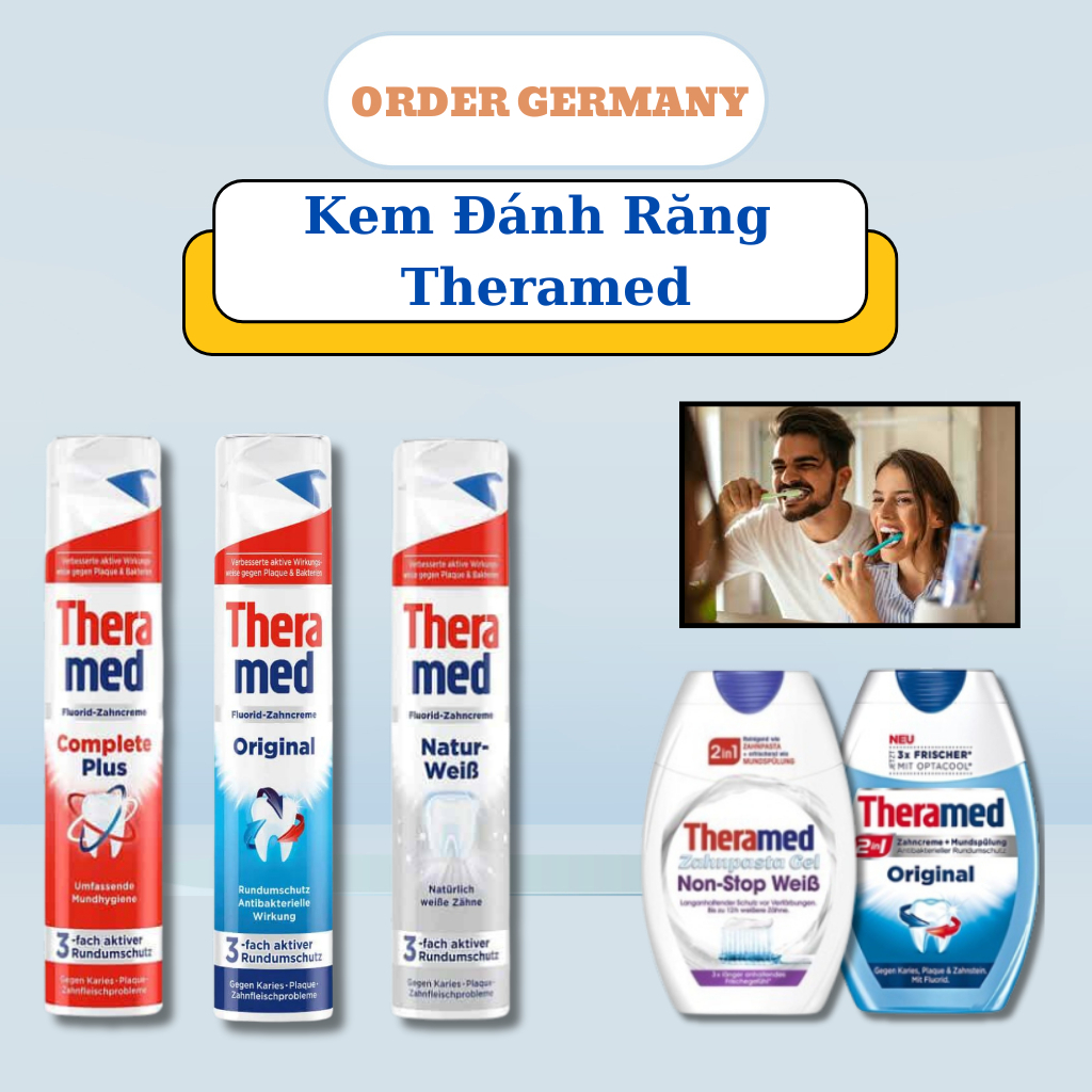 Kem đánh răng Theramed 2in1 Đức