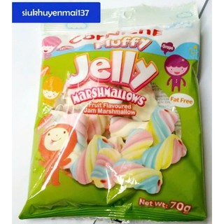 gói 70 gr Kẹo marshmallows CorNichE Mini White, hsd: 8/2025