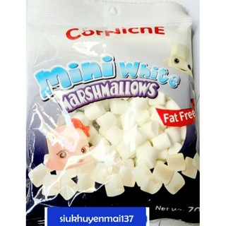 gói 70 gr Kẹo marshmallows CorNichE Mini White, hsd: 8/2025