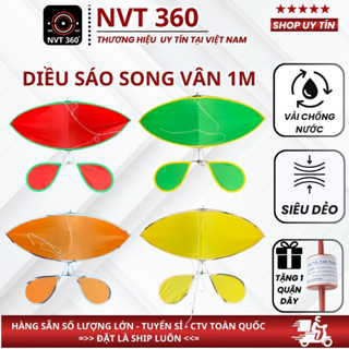 Diều sáo đuôi cá song vân đại trà chính mỹ lắp ghép giá rẻ 1m25 1m7 32m5 3m5 4m5 - NVT 360