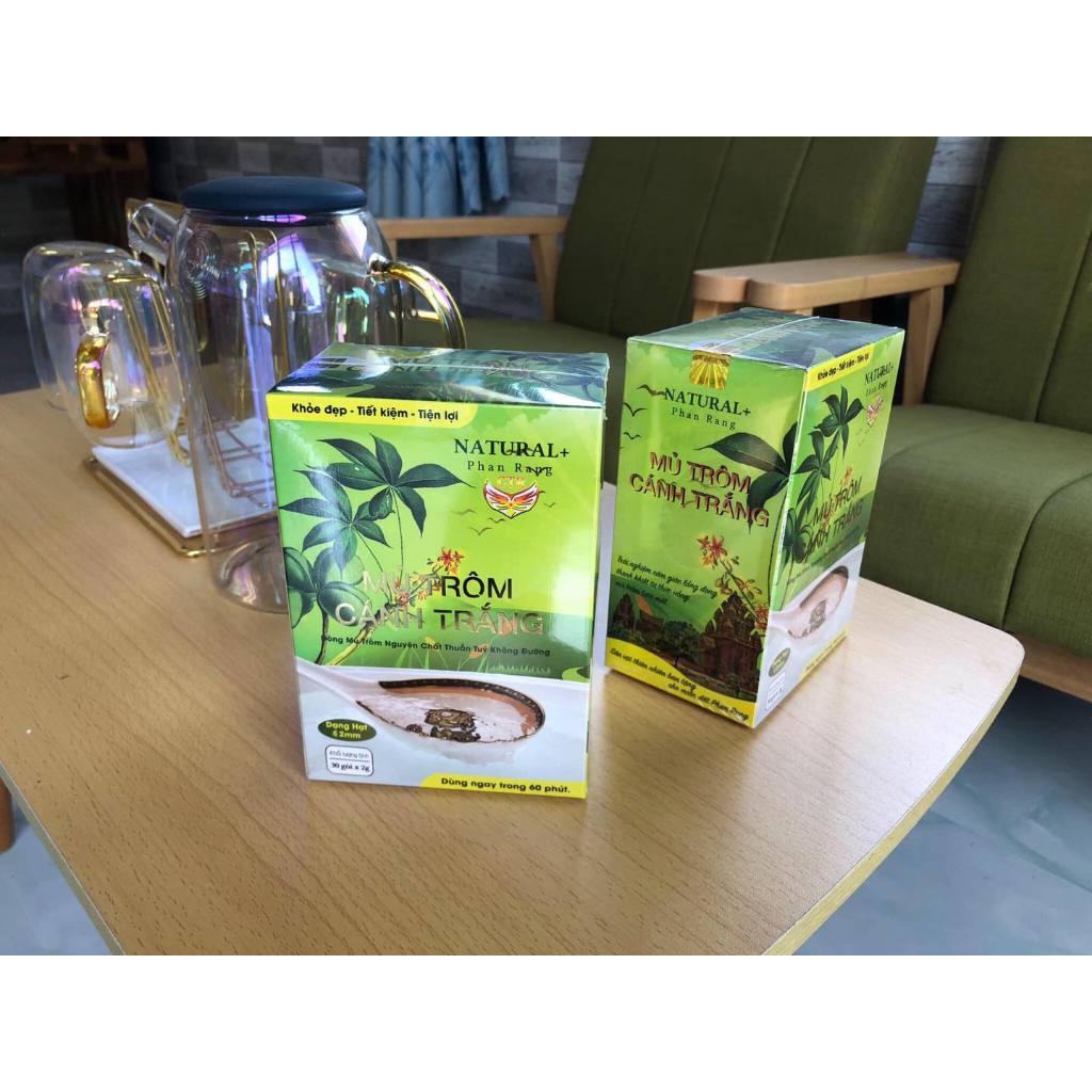 Mủ Trôm Cánh Trắng sản phẩm OCOP - Hộp 30 gói (mỗi gói pha với 500ml nước) sử dụng tiện lợi và nhanh chóng