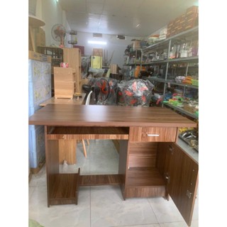 Bàn máy tính, Bàn Làm Việc Gỗ 120x60cm có ngăn tủ có khóa gỗ mdf dày 17 li gỗ chắc chắn