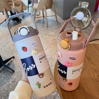 [TẶNG TÚI] Bình giữ nhiệt 1200ml BOSS inox 316 siêu bền nắp đậy bật, ống hút và quai xách tiện lợi giữ lạnh giữ nóng