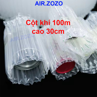Cuộn 100m khổ 30cm Loại dày cột khí chống sốc, xốp hơi bọc hàng đóng gói bảo vệ hàng hóa an toàn.