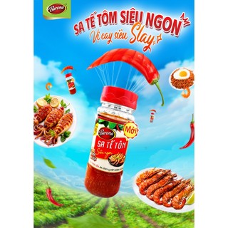 Sa tế Tôm Siêu Ngon Barona 100g, ướp thịt nướng, trộn mì, ăn kèm bún phở