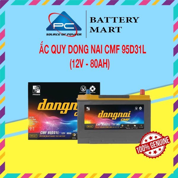 Bình Ắc Quy 12V-80Ah, Ắc Quy Dong Nai CMF 95D31 L/R