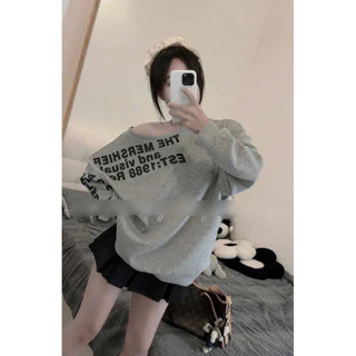 Áo nỉ chữ LỆCH VAI siêu xinh, siêu hot Haiphuc