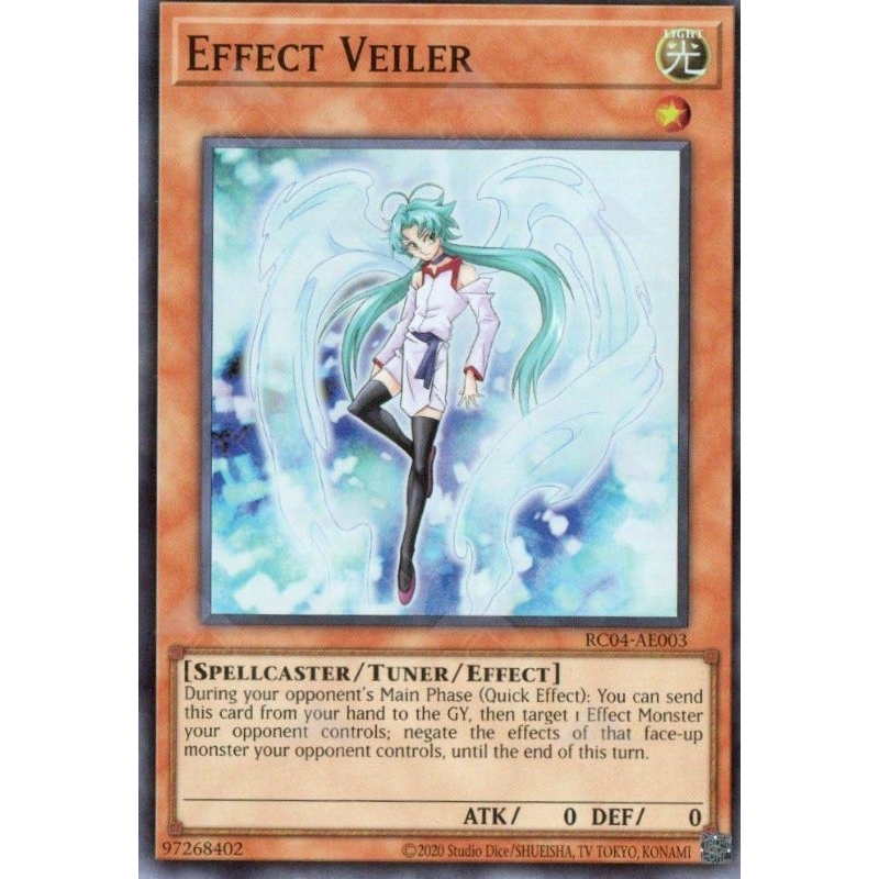 Thẻ bài Yugioh AE: RC04-AE003 Effect Veiler