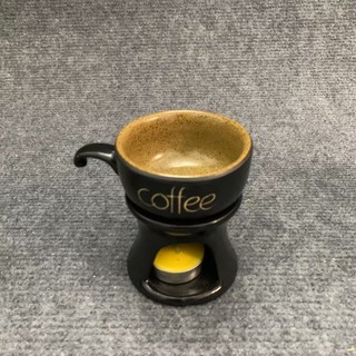 Đèn đốt tinh dầu bằng nền kiểu ly Coffee