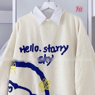 Áo nỉ cổ tròn gấu Hello TH6