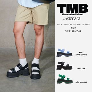 Giày Sandal đế bánh mì HULK SANDAL PLATFORM màu đen SDL 0001 - TMB of Vascara.