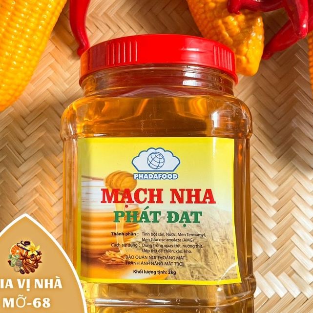 Mạch nha Phát Đạt hàng chính hãng - hủ 1kg -2kg