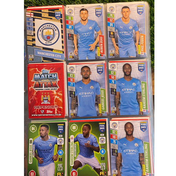 THẺ LẺ - PANINI FIFA 365 2021 VÀ 2022 - MANCHESTER CITY