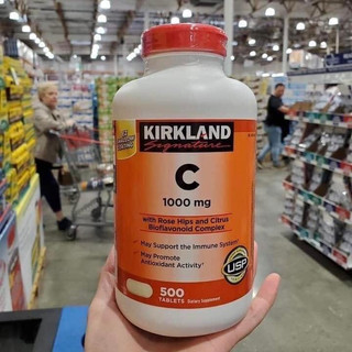  VITAMIN C KIRKLAND Signature 1000 mg 500 Viên - Date 2027 