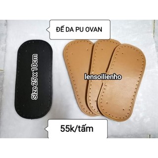 Đế da túi xách ovan