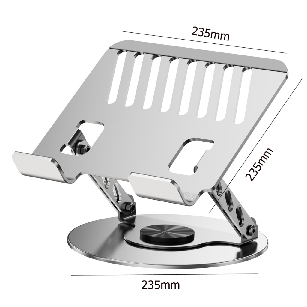 Giá đỡ máy tính bảng xoay 360 độ, giá đỡ hỗ trợ kim loại để bàn, mô hình tiện ích máy tính xách tay tiên tiến