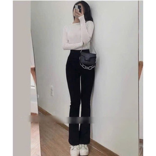 Quần ống loe vải siêu hot, siêu đẹp Haiphuc