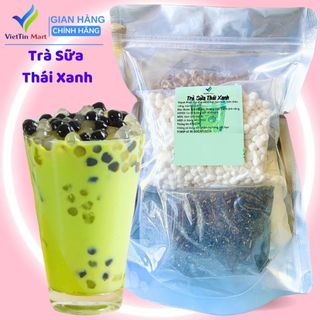  Set Nguyên Liệu Pha Trà Sữa Thái Xanh  Thành phẩm 30 35 ly  VietTin Mart 