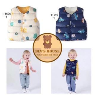 Áo gile phao siêu nhẹ sz 1-4y