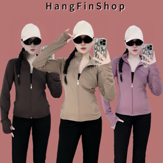 Áo khoác cổ trụ thun lạnh 4 túi, form ôm dáng thường không lửng, tôn dáng, chất thun mát, áo gym thể thao by HF