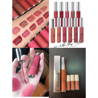 [ Son Chiết ] Son Kem Lì 3CE Hazy Lip Clay CHERRY FLUFF Plum Pudding Cherry Fluff