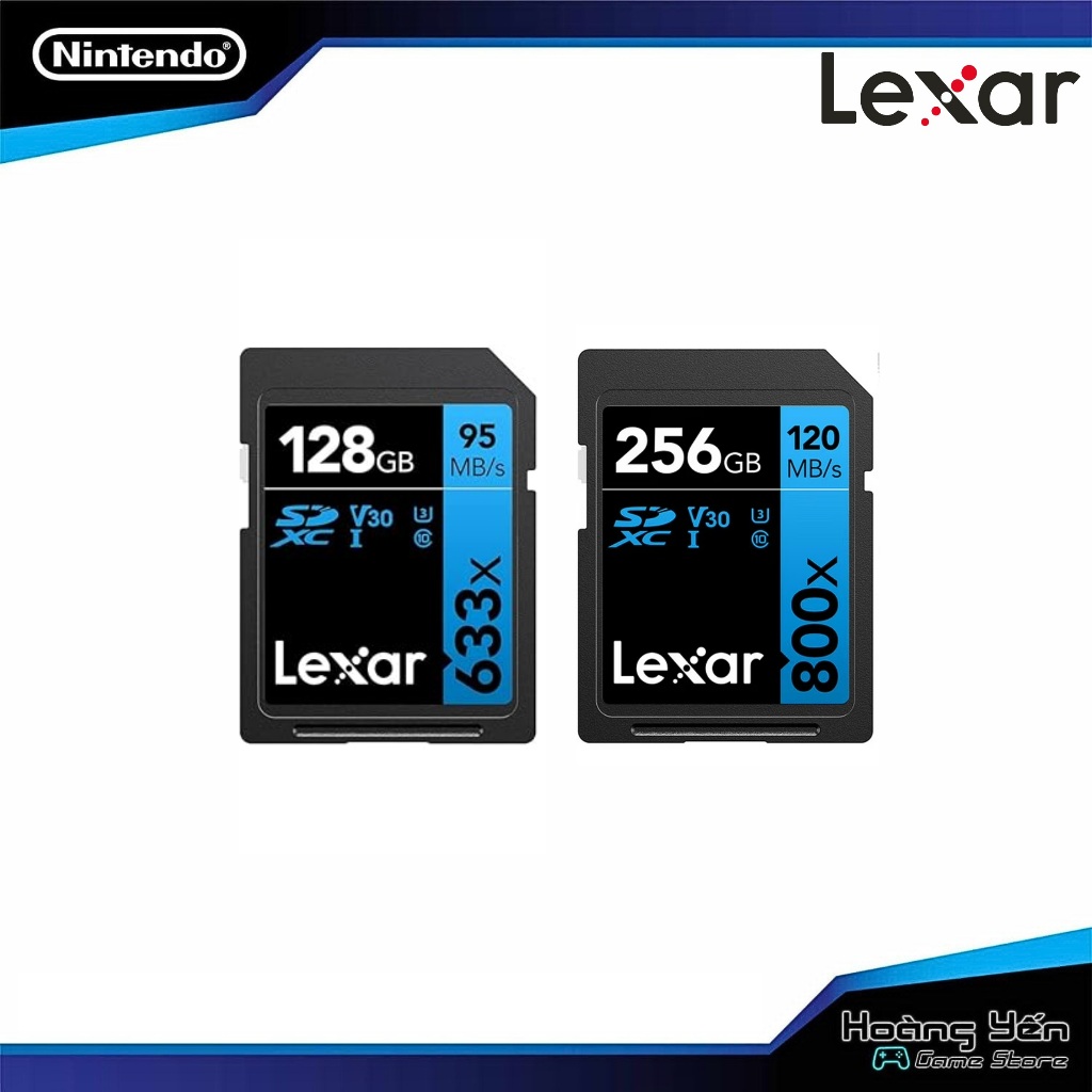 Thẻ Nhớ Máy Chụp Hình, Máy Quay Phim SD Lexar 128GB/ 256GB
