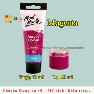 [SUGI] Màu acrylic Mont Marte 75ml , màu Acrylic vẽ đa chất liệu