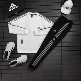 Bộ quần áo nam thu đông, bộ nỉ nam logo thêu sắc nét chất liệu nỉ poly mềm mịn co giãn 4 chiều thoái mái vận động