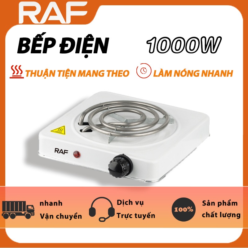 RAF Lò điện đơn Công suất 1000W Tiện lợi và đa chức năng Bếp Điện 6 tháng bảo hành chính hãng