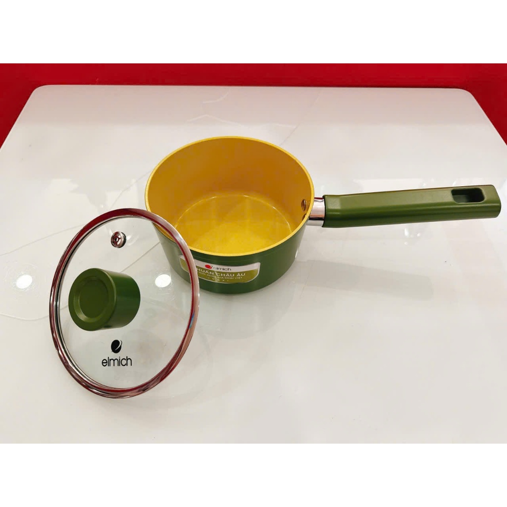 Quánh phủ sứ an toàn Elmich Olive EL-5523OV16 size 16cm