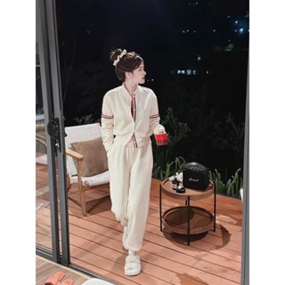 B152 SET CADIGAN DÂY THOME ĐỎ XANH ÁO BAMBOO QUẦN DÀI BO GẤU Set Bộ Đồ Nữ Thu Đông Sang Chảnh Cá Tính Năng Động 40-55kg