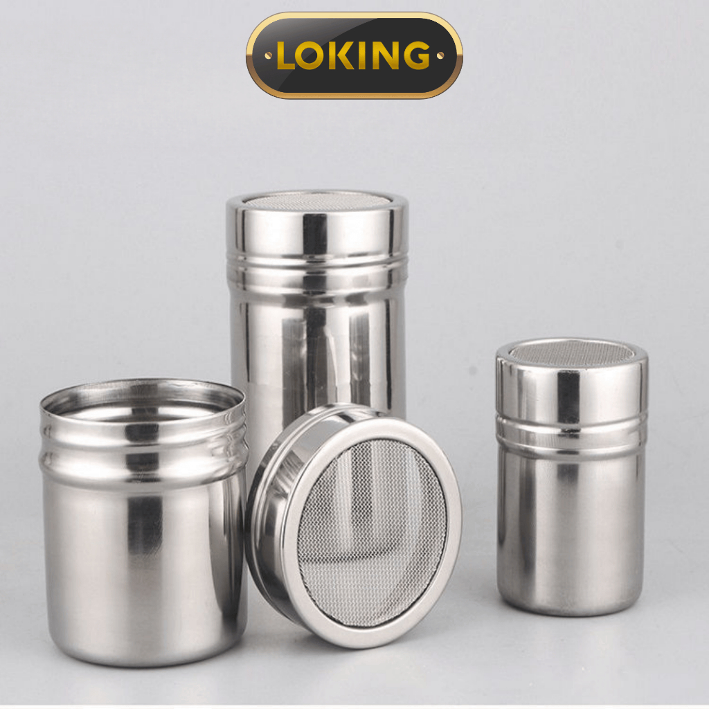 Lọ rắc bột cacao, socola, gia vị có nắp tiện dụng - LOKING