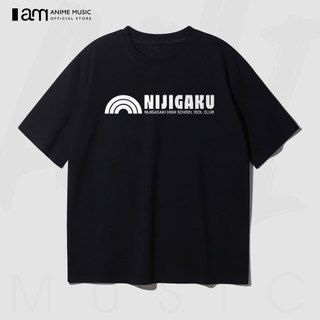 Áo thun Unisex Love Live! Nijigasaki High School Idol Club NIJIGAKU Oversized 100% Cotton ngắn tay