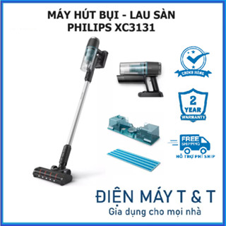 Máy hút bụi không dây dạng cán Philips XC3131 mẫu mới  (hút bụi, lau sàn) - Bảo hành 24 tháng