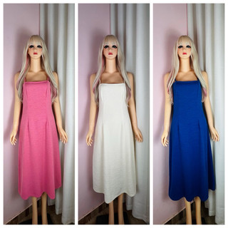 Đầm 2 dây suông xoè size M , chiều dài đầm 121cm (gia.out-220k/sịp25k/cók50k.chat.dép)