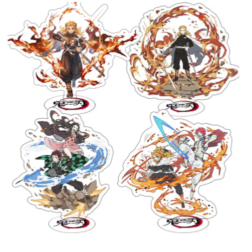 Mô Hình Nhân Vật Anime Demon Slayer Kimetsu No Yaiba Kamado Tanjiro Hashira Giyuu Chất Liệu Acrylic 