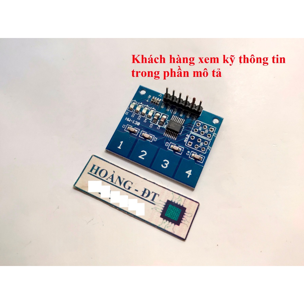 Module cảm ứng chạm tay 4 kênh