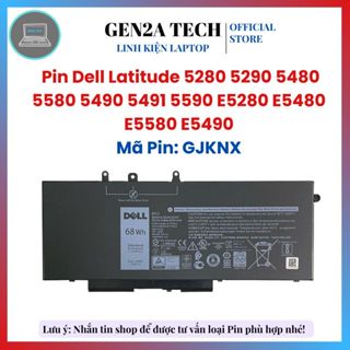 Pin Laptop Dell Latitude 5480 5580 5280 5490 5491 5580 5590 M3520 M3530 E5480 E5580 E5490 E5590 GJKNX - Zin - BH 6 Tháng