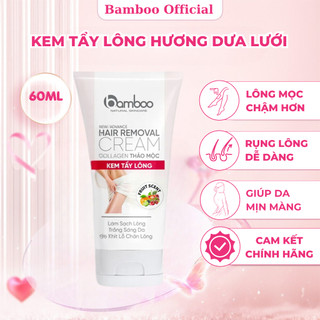 Kem tẩy lông Bamboo thảo mộc dưa lưới an toàn hiệu quả, se khít lỗ chân lông
