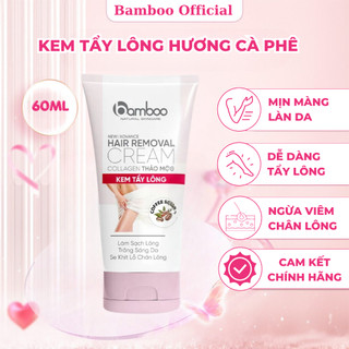 Kem tẩy lông collagen thảo mộc cà phê Bamboo tẩy sạch lông, se khít lô chân lông giúp mịn màng da